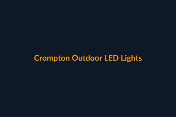 Crompton Outdoor LED Lights available at Raguveer Electric Talala